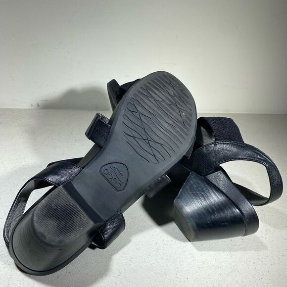 Abeo B.I.O. System Womens Ruth Sandals Black Block Heel Leather Strappy Size 7 - Picture 5 of 7